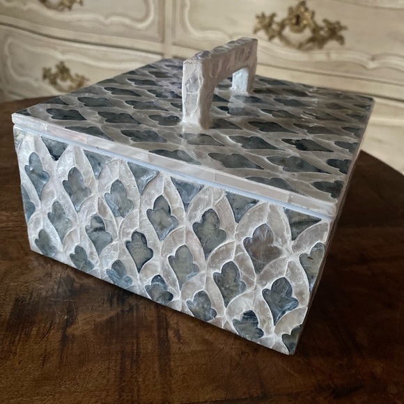 Beautiful Moroccan tile style large jewelry box NWT - Picture 2 of 16